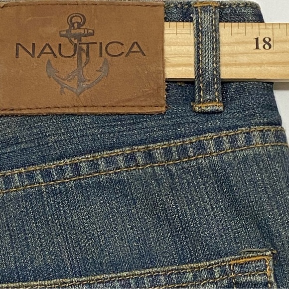 Nautica Jean Classic Dark Blue Wash Relax Five Pocket M 36x34 Cotton Brad Pocket - Picture 11 of 13